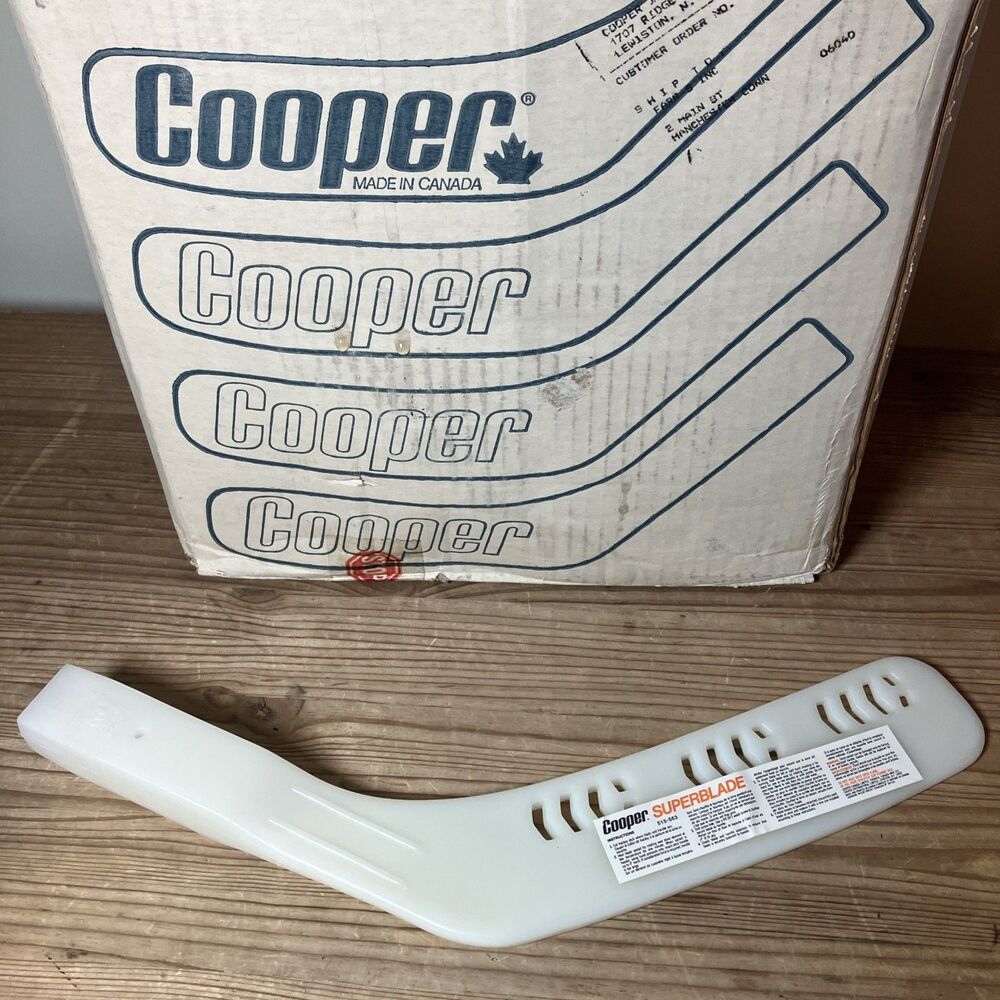 VTG 80s Cooper SUPERBLADE Street Hockey Stick Blade Made in Canada Nylon NOS New